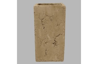 bloempot van steen smal 15 x 15 cm hoogte 29 cm