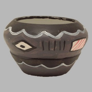 bloemenpotje afrika deessin 7 cm hoog 10 cm