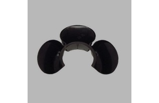 flower pot three leaves color black 18 x 14 cm