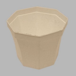 flower pot 8 sided color white 90 mm h 65 mm 20 pcs