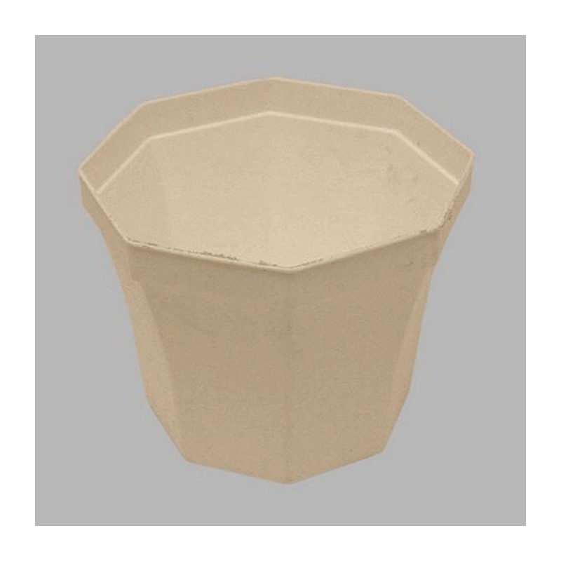 bloempotje 8 kant kleur wit 90 mm H 65 mm 20 stuks