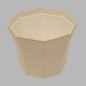 pot de fleur 8 côtés couleur blanc Dm 90 mm h 65 mm 20 pcs