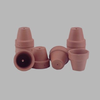 terra cotta jar low height 3 cm 10 pcs