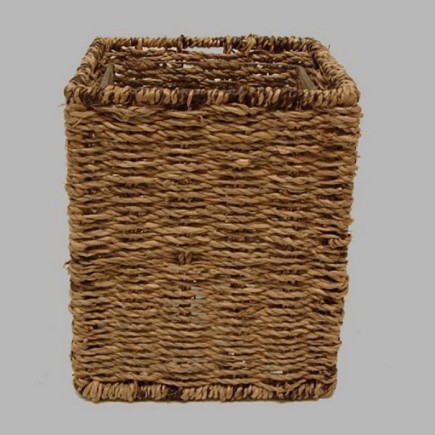 Natuurlijke Elegantie Rieten Pot met Glazen Binnenpot voor Bloemen en Decoratie