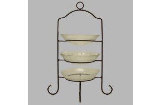 3 flower floor scales in base