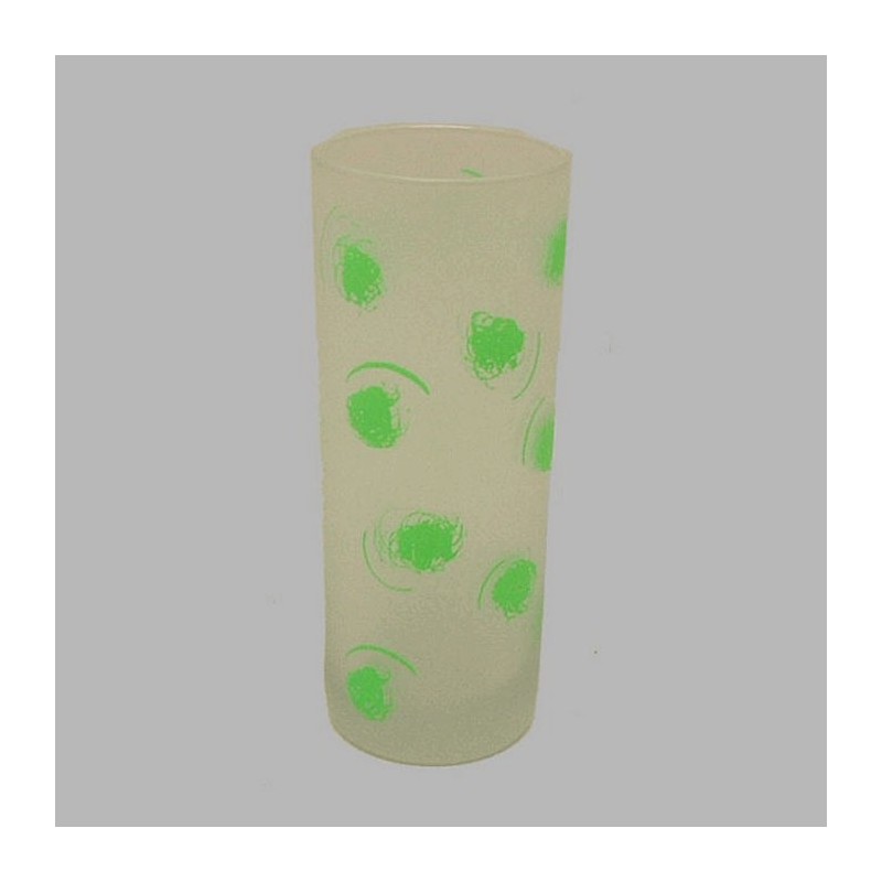 glas met de hand geschilderd