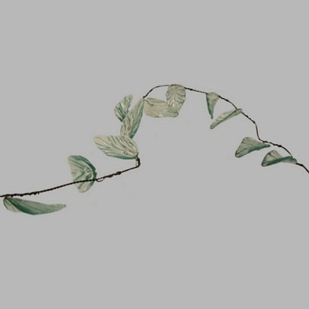 glasbladeren op draad