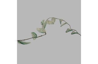 glass leaves on wire