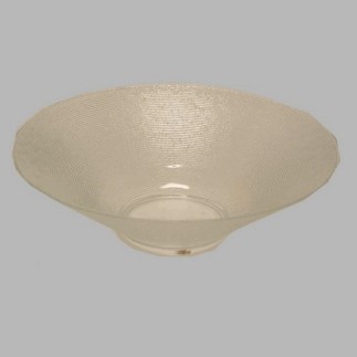 circulaire plat en verre 19 cm