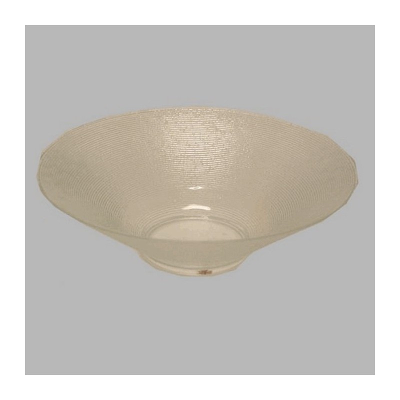 circulaire plat en verre 19 cm