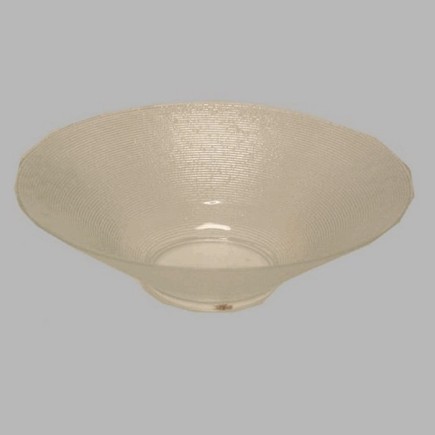 circulaire plat en verre 19 cm