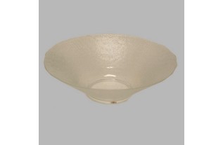 circulaire plat en verre 19 cm