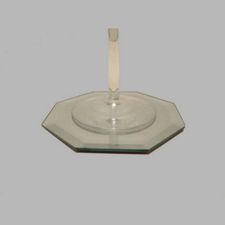 mirror glass pad 8 angular 10 cm