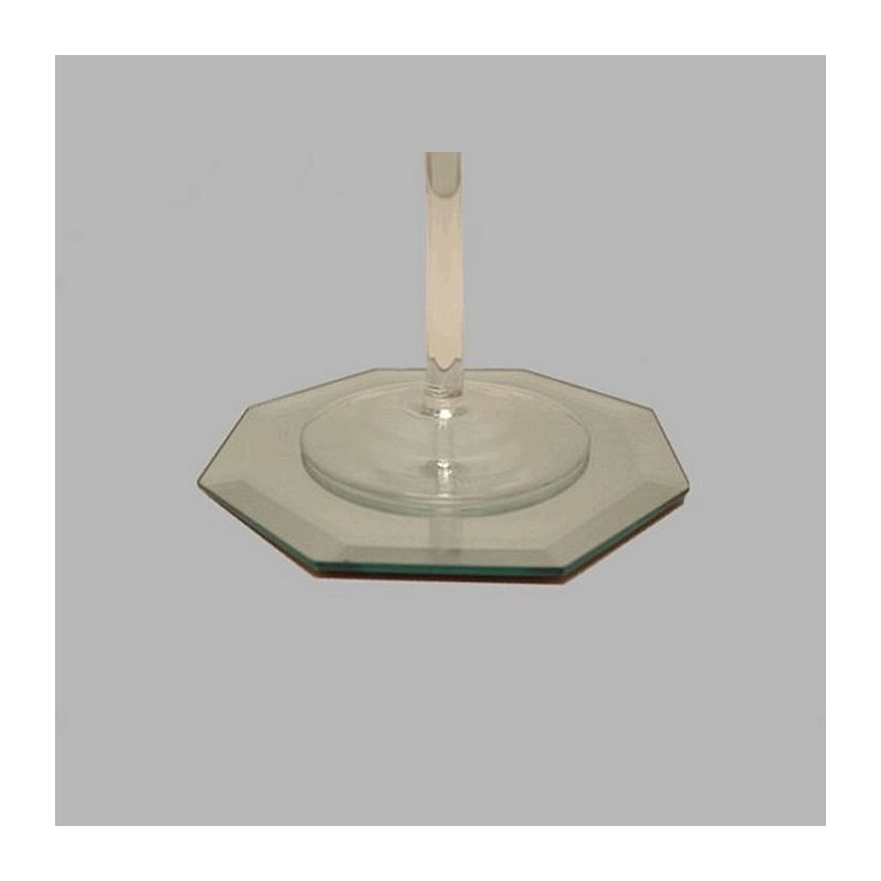 mirror glass pad 8 angular 10 cm