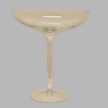 glazen schaal op voetstuk