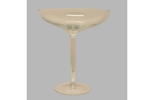 glass bowl on pedestal