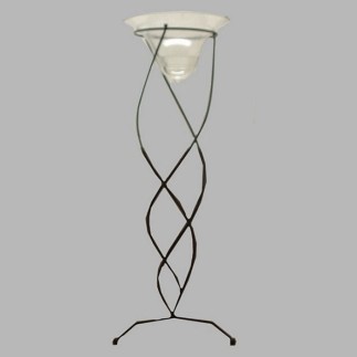 Vaas op voetstuk br 47 h 157 cm