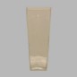 Glass square flower vase Height 39 cm