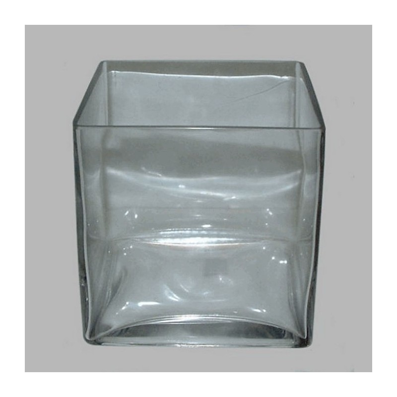 accubak design transparant glas 18 x 18 cm Hoogte 18 cm accubak design transparant glas 18 x 18 cm Hoogte 18 cm