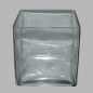 verre transparent design de boîte de batterie 18 x 18 cm hauteur 18 cm