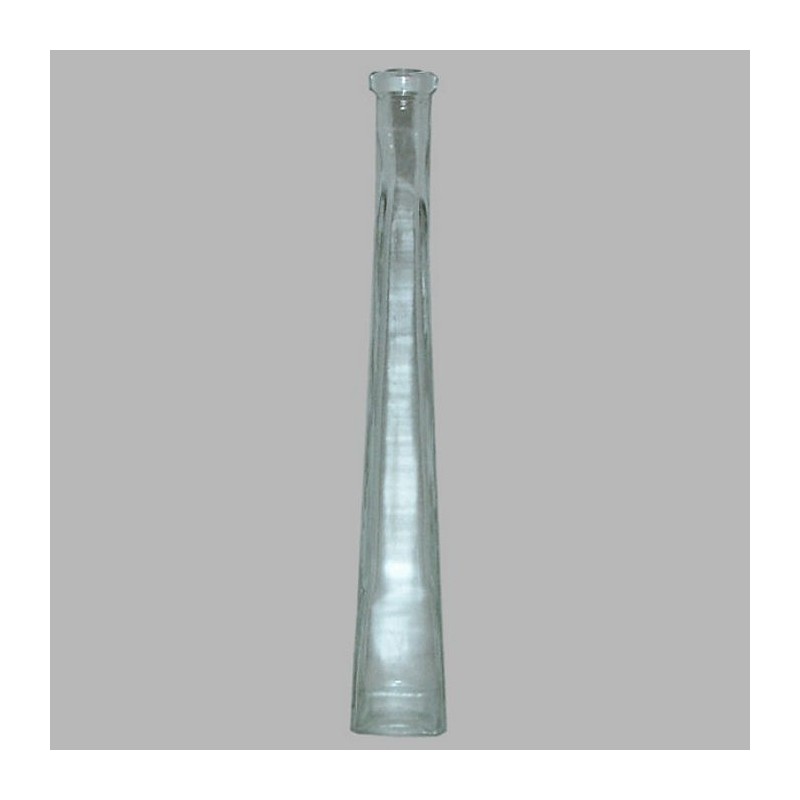 bloemen vaas fles vorm vierkant hoogte 32 cm