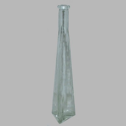 vase à  fleur forme de la bouteille triangle hauteur 32 cm