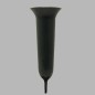 vase grave couleur vert foncé longueur 26 cm Dm 7 cm