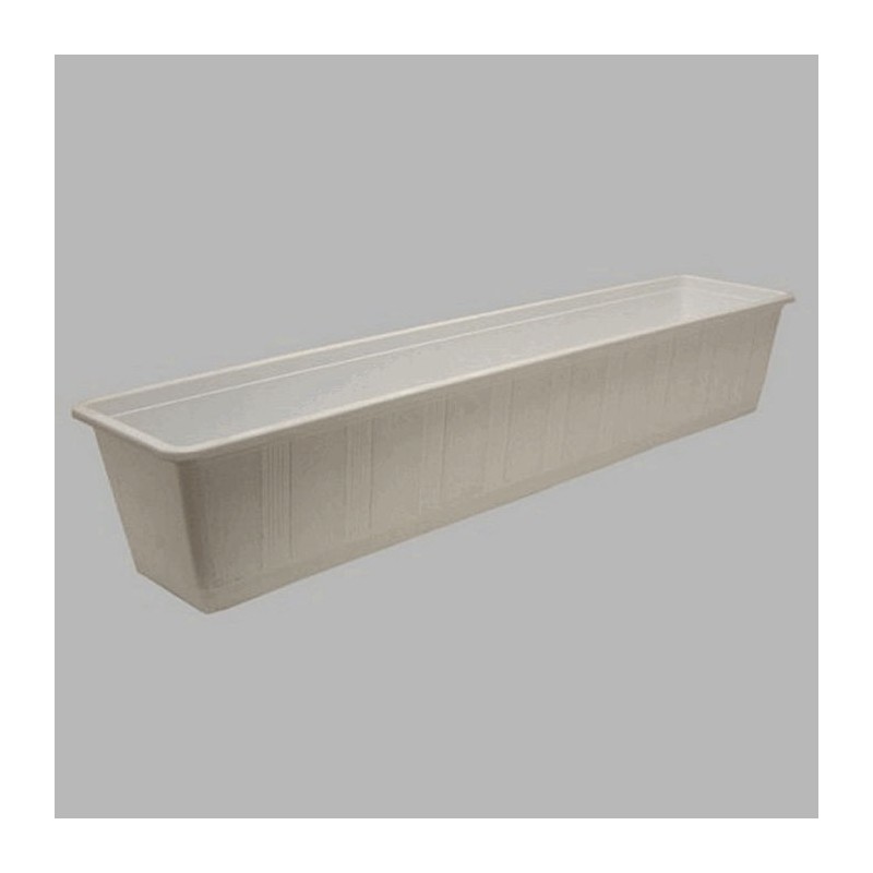 planteur de boîte de fenêtre couleur blanche 98 x 17 cm H 14 c