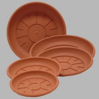 plantenschalen plastiek rond kleur terracotta 10-14-18-24-26 cm