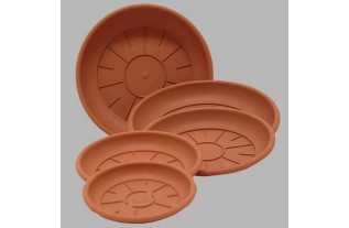 plantenschalen plastiek rond kleur terracotta 10-14-18-24-26 cm