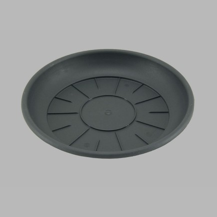Soucoupe pour plante rond couleur anthracite 28-30-42 cm