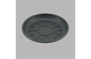 plastic plants saucer round color anthracite 28-30-42 cm
