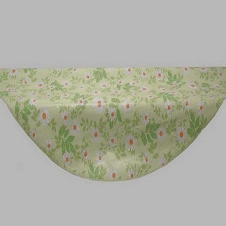 oilcloth design daisy flowers diameter 155 cm
