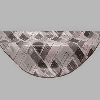 tafelzeil design modern grijs doorsnede 155 cm