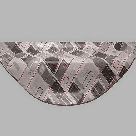 tafelzeil design modern grijs doorsnede 155 cm