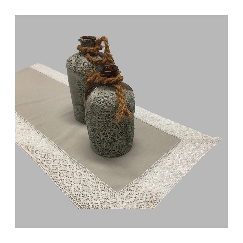 tafelloper rechthoekig model Eva linnenlook tafelloper rechthoekig model Eva linnenlook