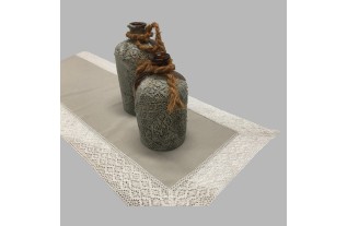 tafelloper rechthoekig model Eva linnenlook