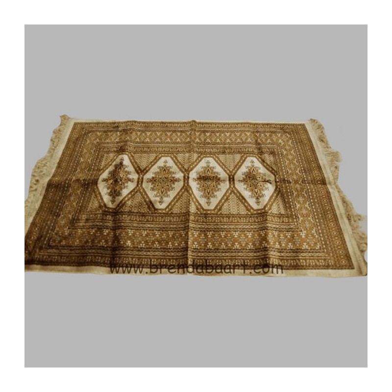 Chemin de table rectangulaire couleur brune 70 x 110 cm