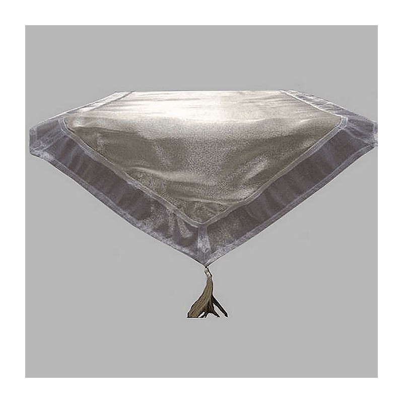 organza table runner with tassel color lilac 50 x 220 cm