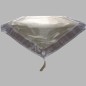 organza table runner with tassel color lilac 50 x 180 cm