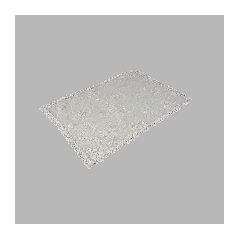 Sierkleed van kant kleur wit 35 x 48 cm