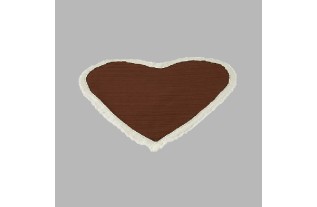 sous-verres de table avec bord en dentelle couleur bordeaux en forme de coeur