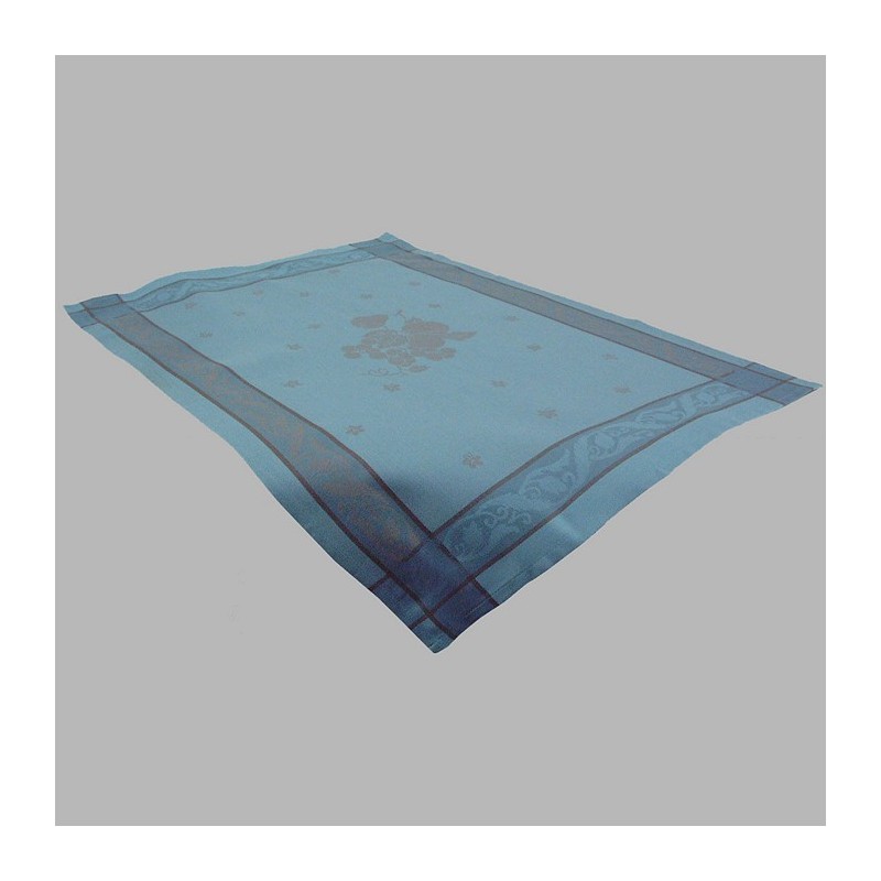 tafel nap peyote green ornament en fruit 50 x 70 cm