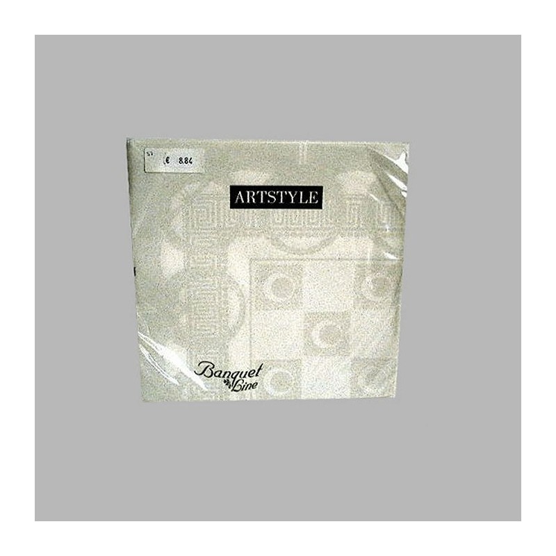 Servetten van papier kleur wit 48 x 48 cm