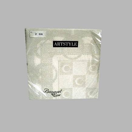 Servetten van papier kleur wit 48 x 48 cm