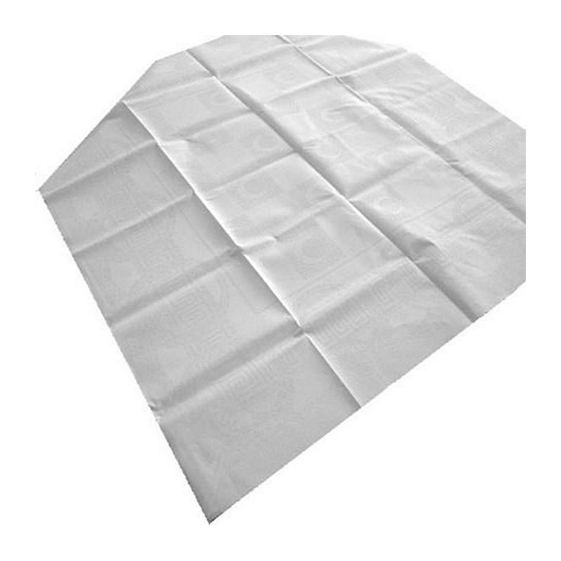 Papieren Tafelkleed Snow White Damast – 125 × 220 cm