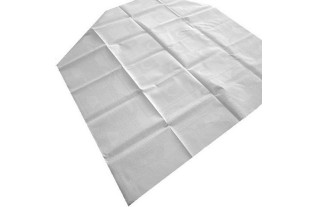 Papieren Tafelkleed Snow White Damast – 125 × 220 cm