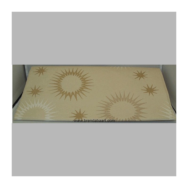 tafelkleed van papier funky star gold 138 x 220 cm