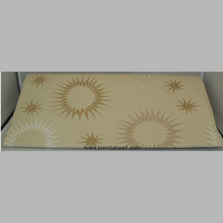 tafelkleed van papier funky star gold 138 x 220 cm