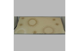 tafelkleed van papier funky star gold 138 x 220 cm